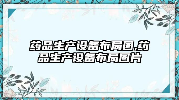 藥品生產(chǎn)設(shè)備布局圖,藥品生產(chǎn)設(shè)備布局圖片