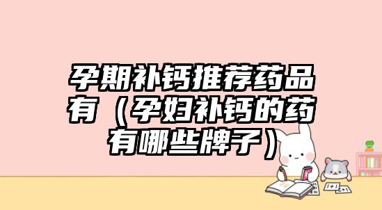 孕期補(bǔ)鈣推薦藥品有（孕婦補(bǔ)鈣的藥有哪些牌子）